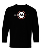 Gildan - Heavy Cotton Youth Long Sleeve T-Shirt (M with Name Logo)